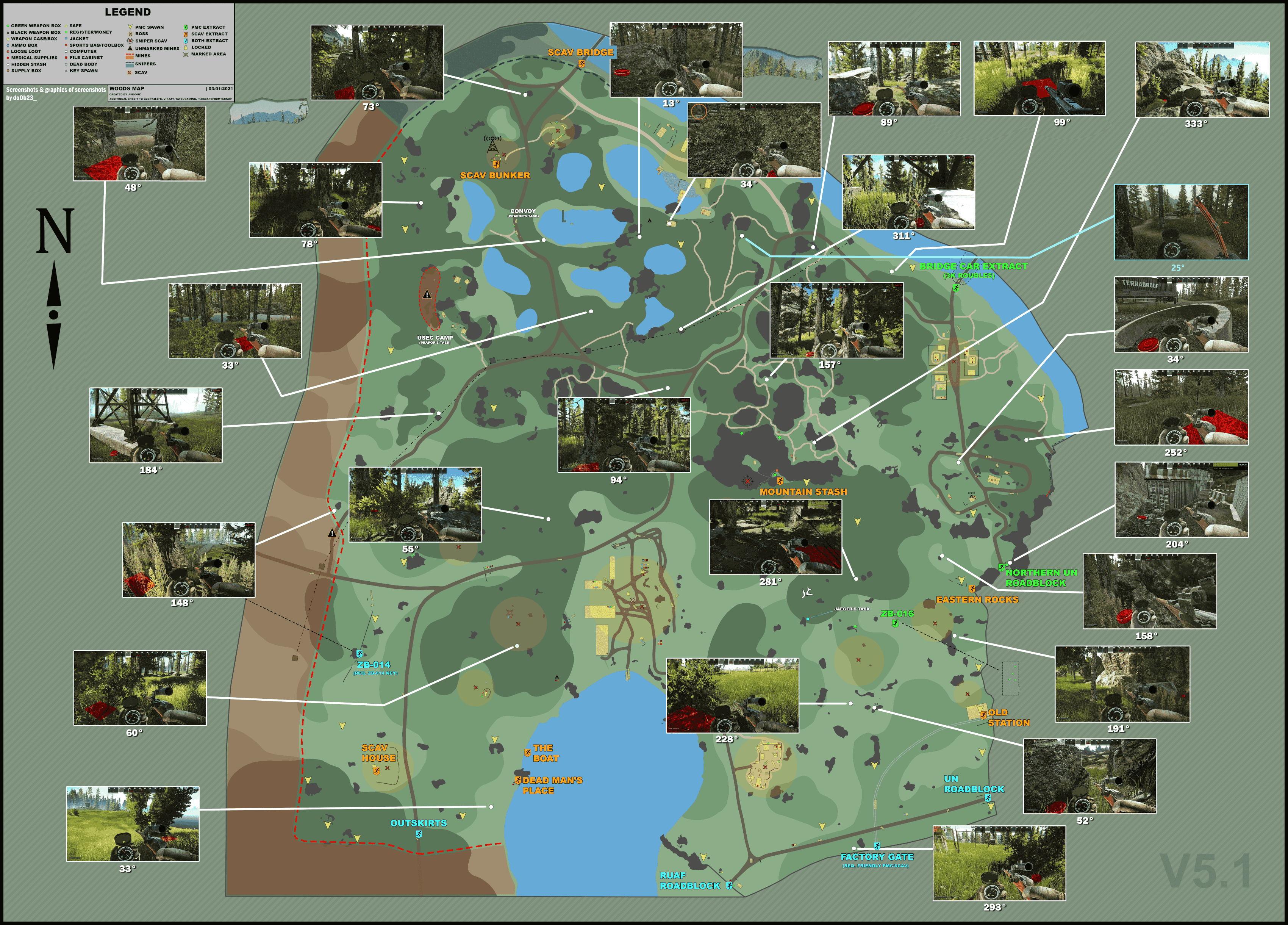 Escape from Tarkov Woods Map